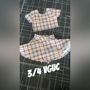 Plaid Two-Piece Set for Kids